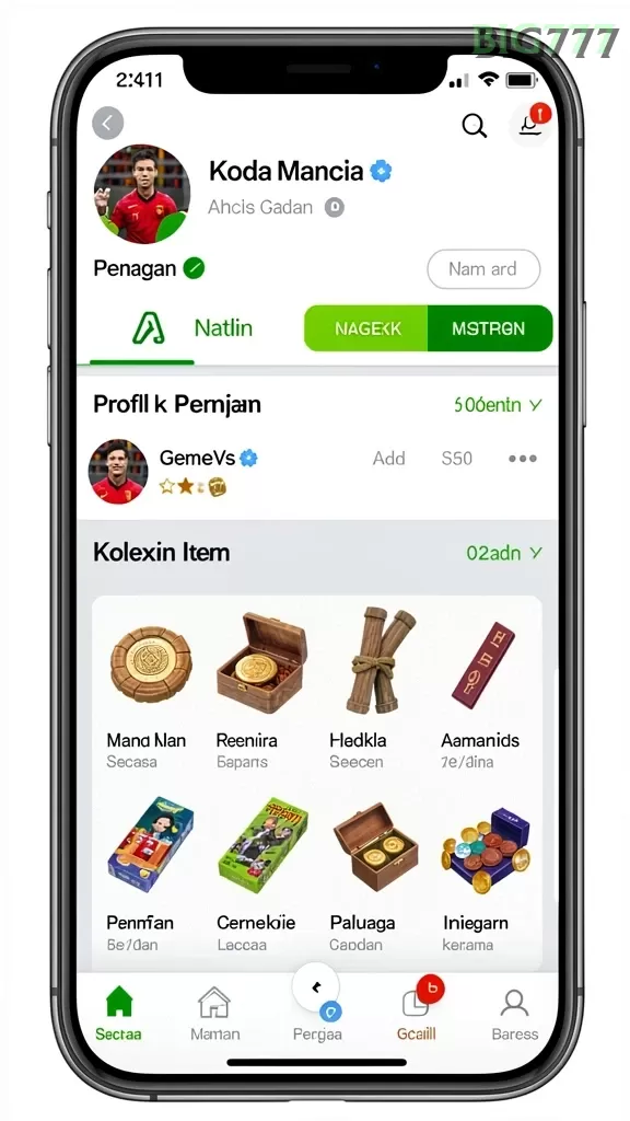 Cuplikan layar JUARAGO — menu navigasi